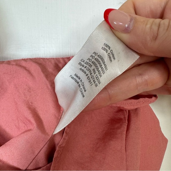 Aritzia Wilfred Sandrine Ruffle Poplin Cotton Crop Top - Picture 8 of 8